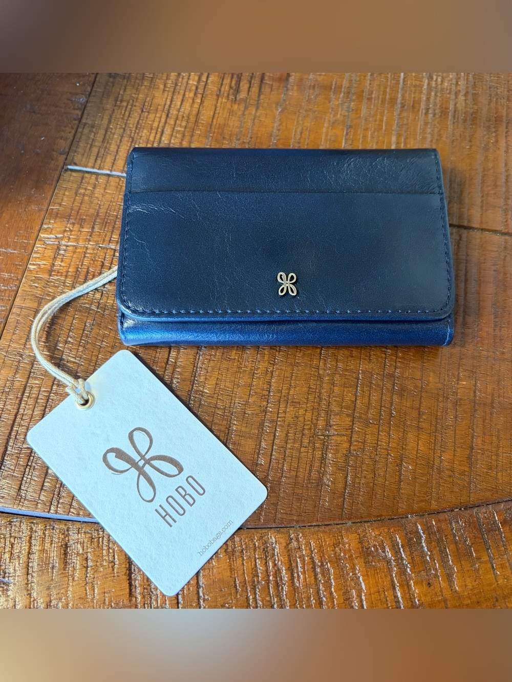 HOBO Jill Trifold Wallet Ink Navy